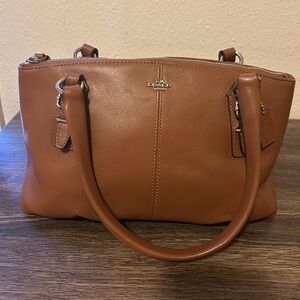 Coach Mini Madison Saddle Brown Leather Handbag